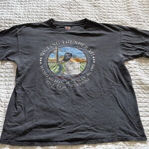 Vintage 1999 Harley-Davidson Rolling Thunder Faded Black Graphic Tee